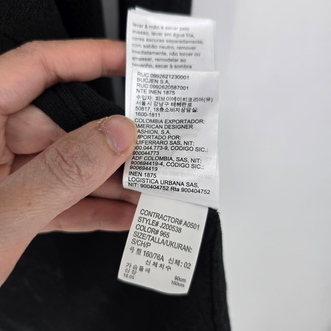 캘빈클라인 y2k 레이어드 블랙 롱 가디건 상품이미지6