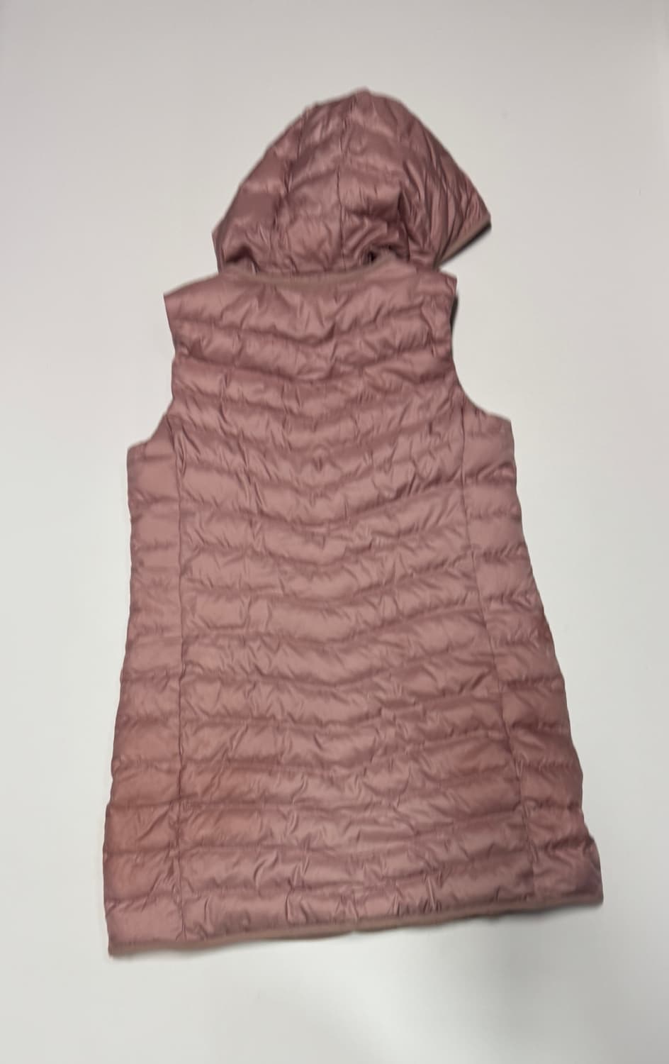 여성 Lafuma 라푸마 구스다운 경량 후드 롱 패딩 조끼 M 상품이미지2