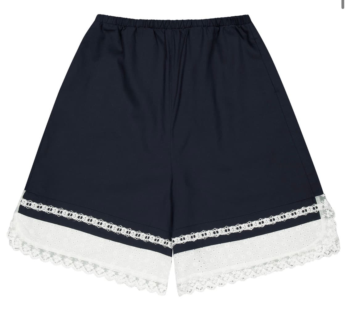 코이세이오 LACE SHORTS NAVY 2 상품이미지1