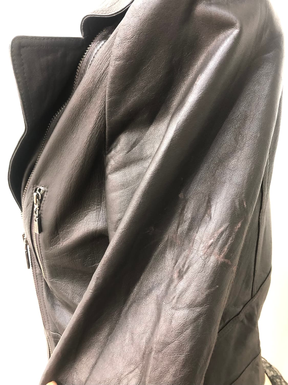 deep brown buckle detail lambskin jacket 상품이미지9