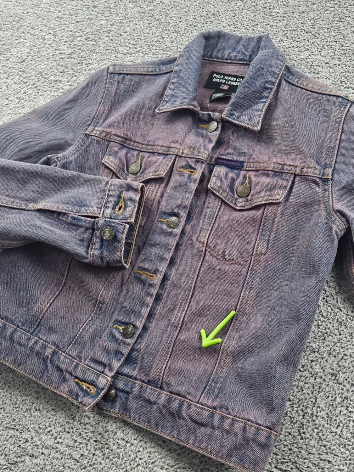 폴로 진스 컴퍼니 크롭 데님 트러커 자켓 ( XS ) / 9416 상품이미지6