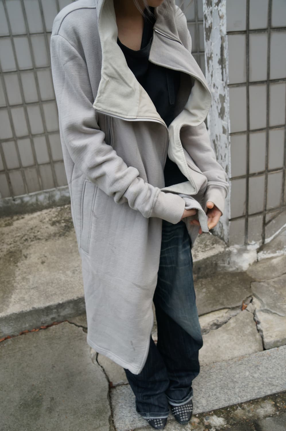 헬무트 랭 비대칭 후디 집업 자켓 상품이미지2