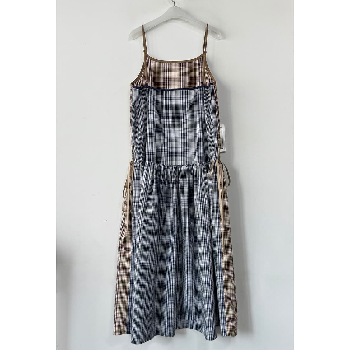 럭키마르쉐 체크 슬립 드레스 상품이미지6