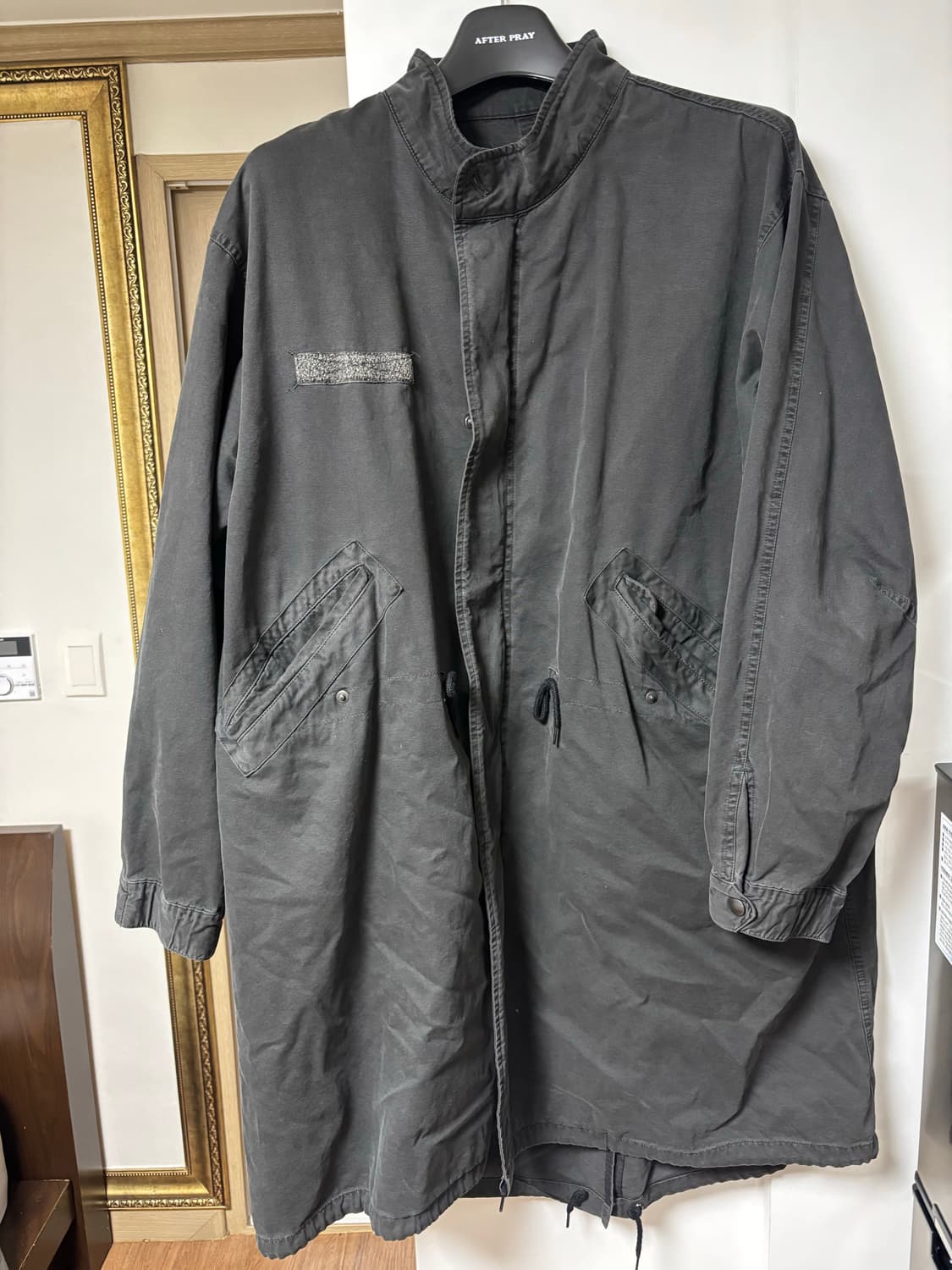 [3]해칭룸 모즈파카 오버 다이드 그레이 상품이미지2