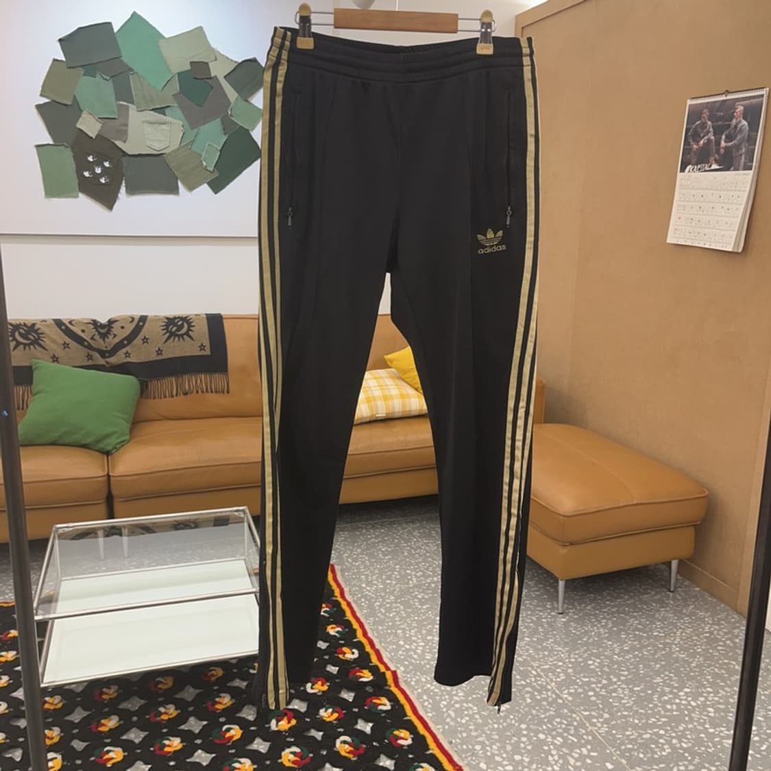 아디다스 흑탭 Y2K 유로파 대장핏 검골 트랙팬츠 95 C08505 상품이미지3