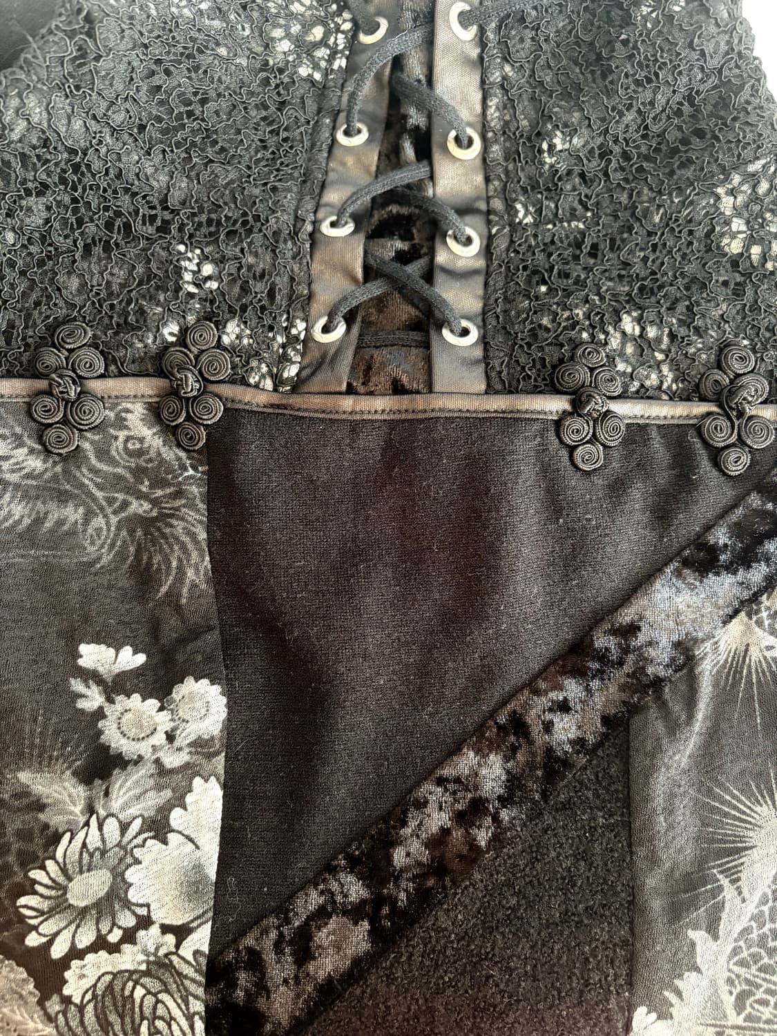 오즈온 오즈크로스 Ozz on 빈티지 오리엔탈 하이넥 롱슬리브 상품이미지6