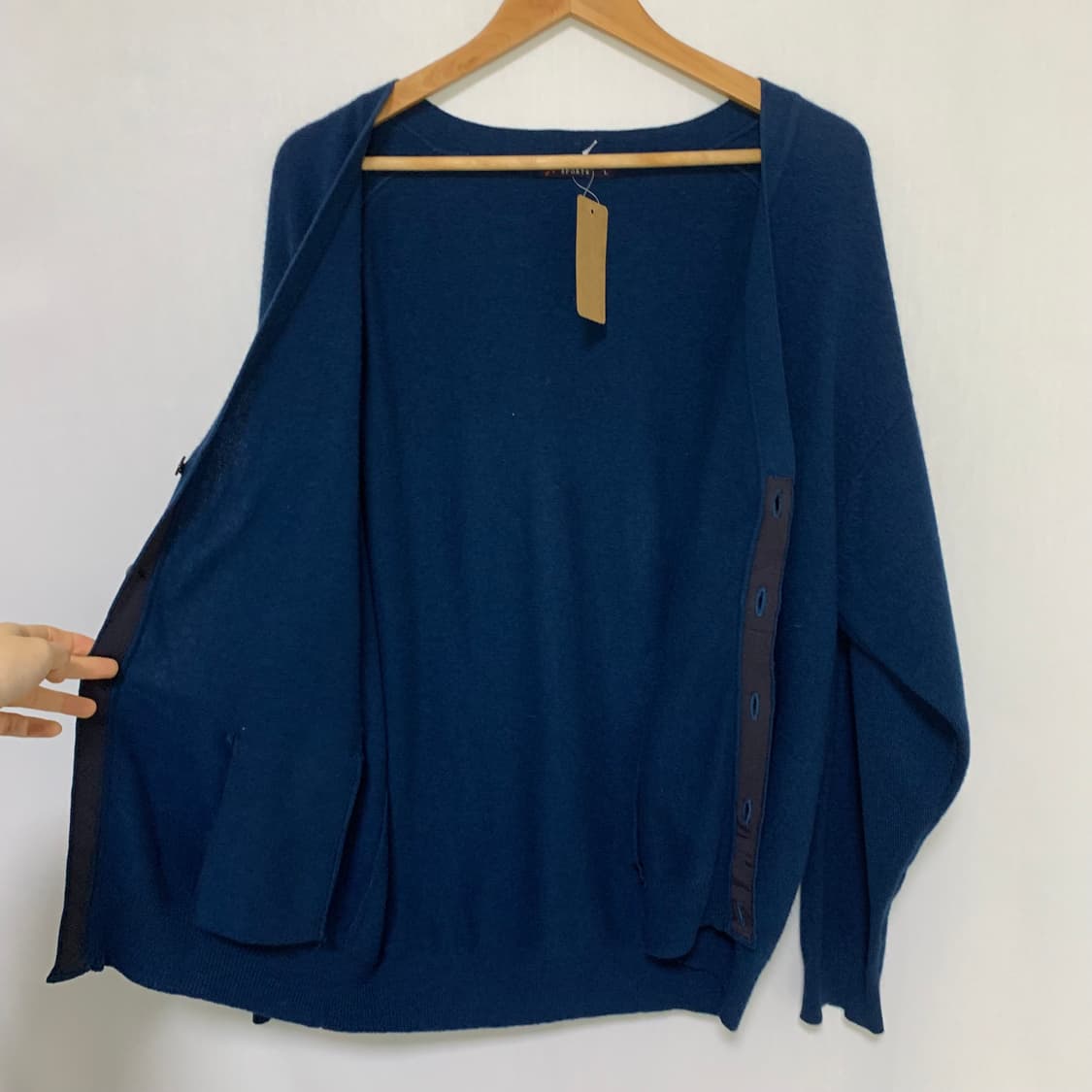 맨즈클럽 빈티지 캐시미어 100 가디건 남녀공용 남성니트 L 상품이미지9