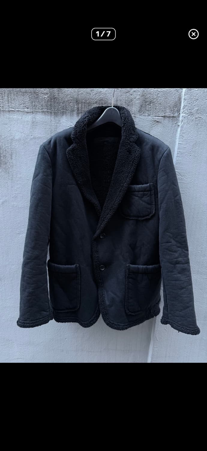 꼼데가르송 옴므 로우컷 쉐어링 무스탕 자켓 상품이미지1