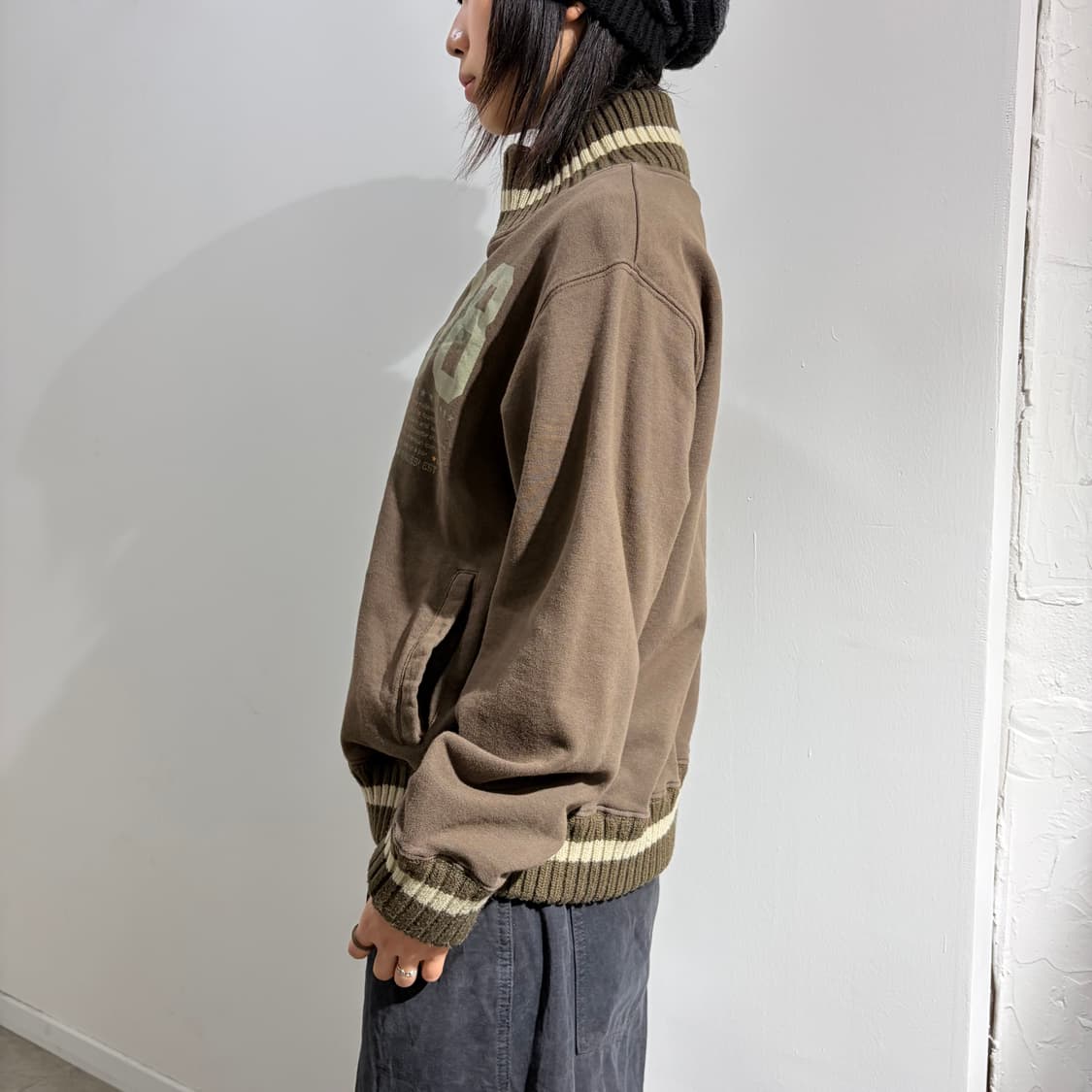 컨버스 브라운 프린팅 자켓 상품이미지4