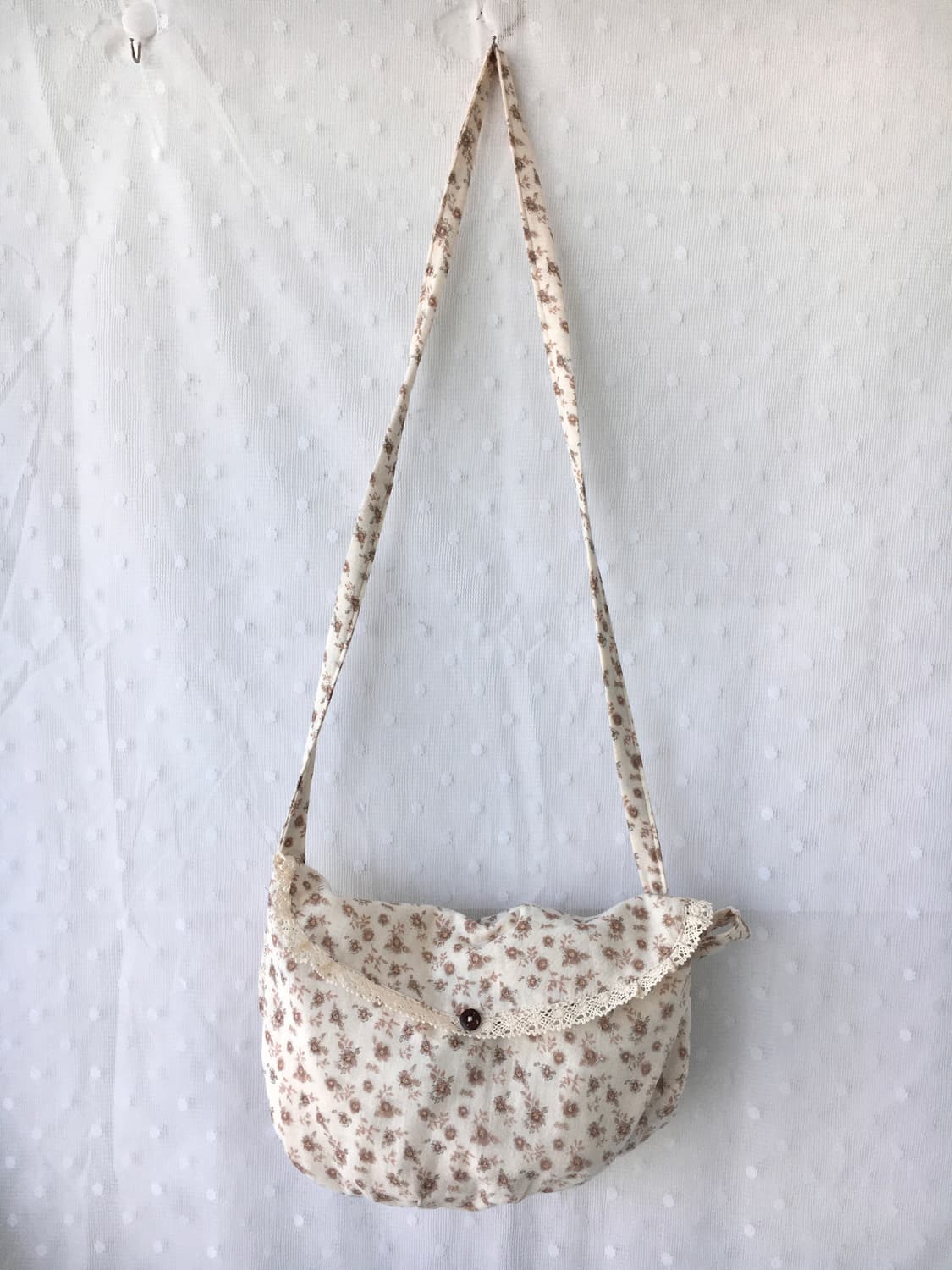 [HAND MADE]핸드메이드 잔꽃패턴 크로스백 모리걸 상품이미지3