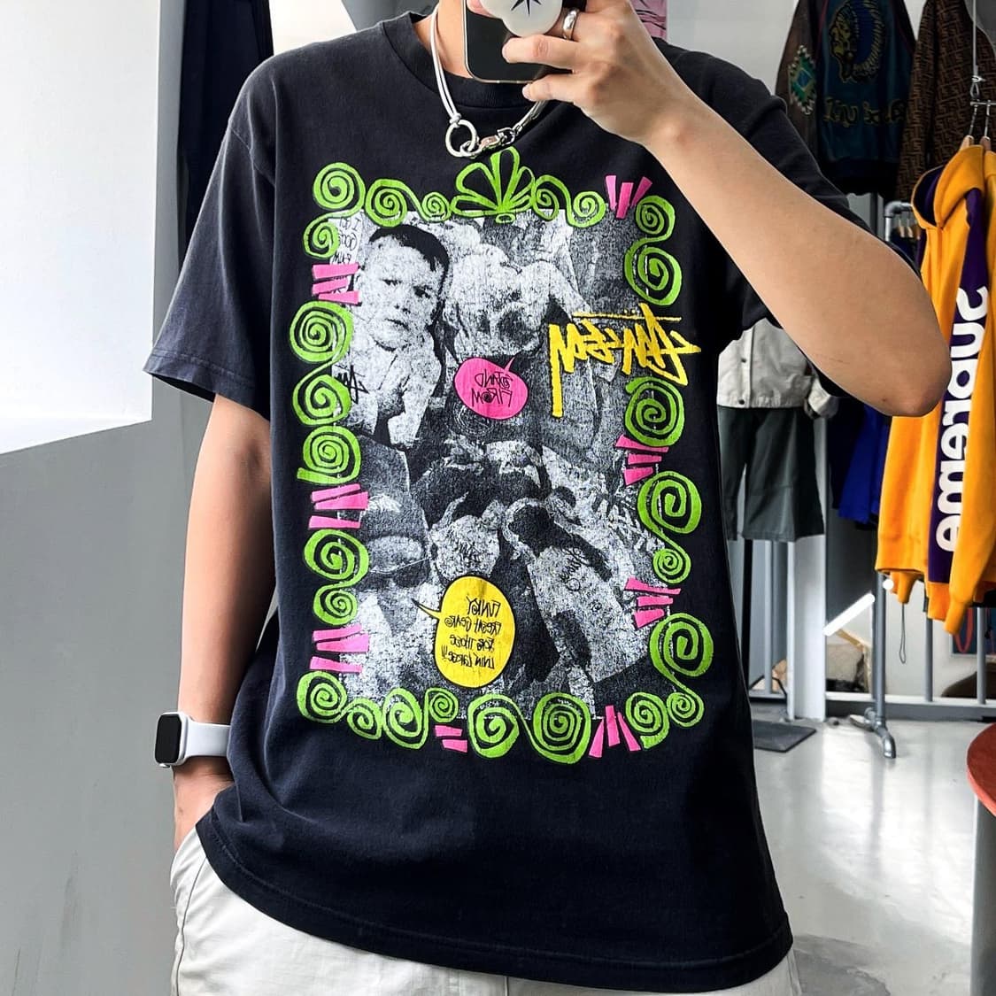 스투시 00's 펑키 프레쉬 기어 베이비 그래피티티셔츠 상품이미지1