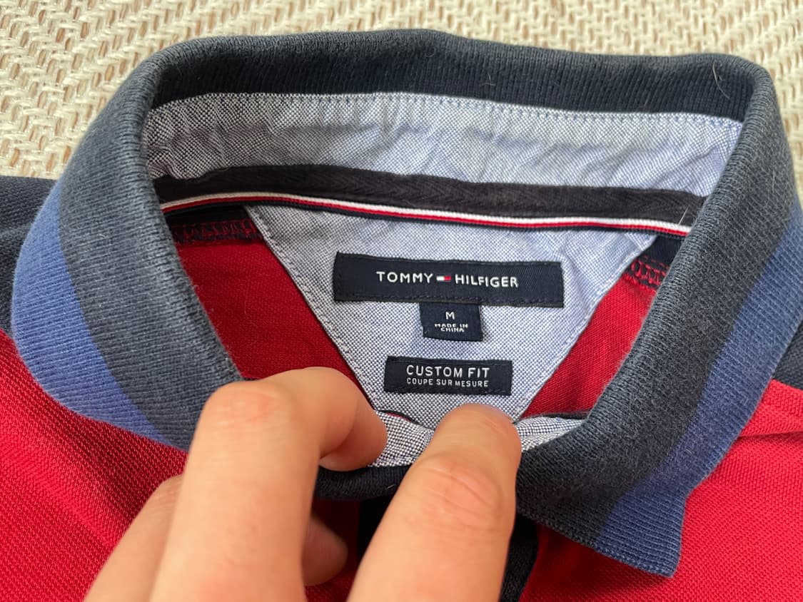 타미 힐피거 커스텀 핏 레터링 폴로 셔츠 J03552 상품이미지5