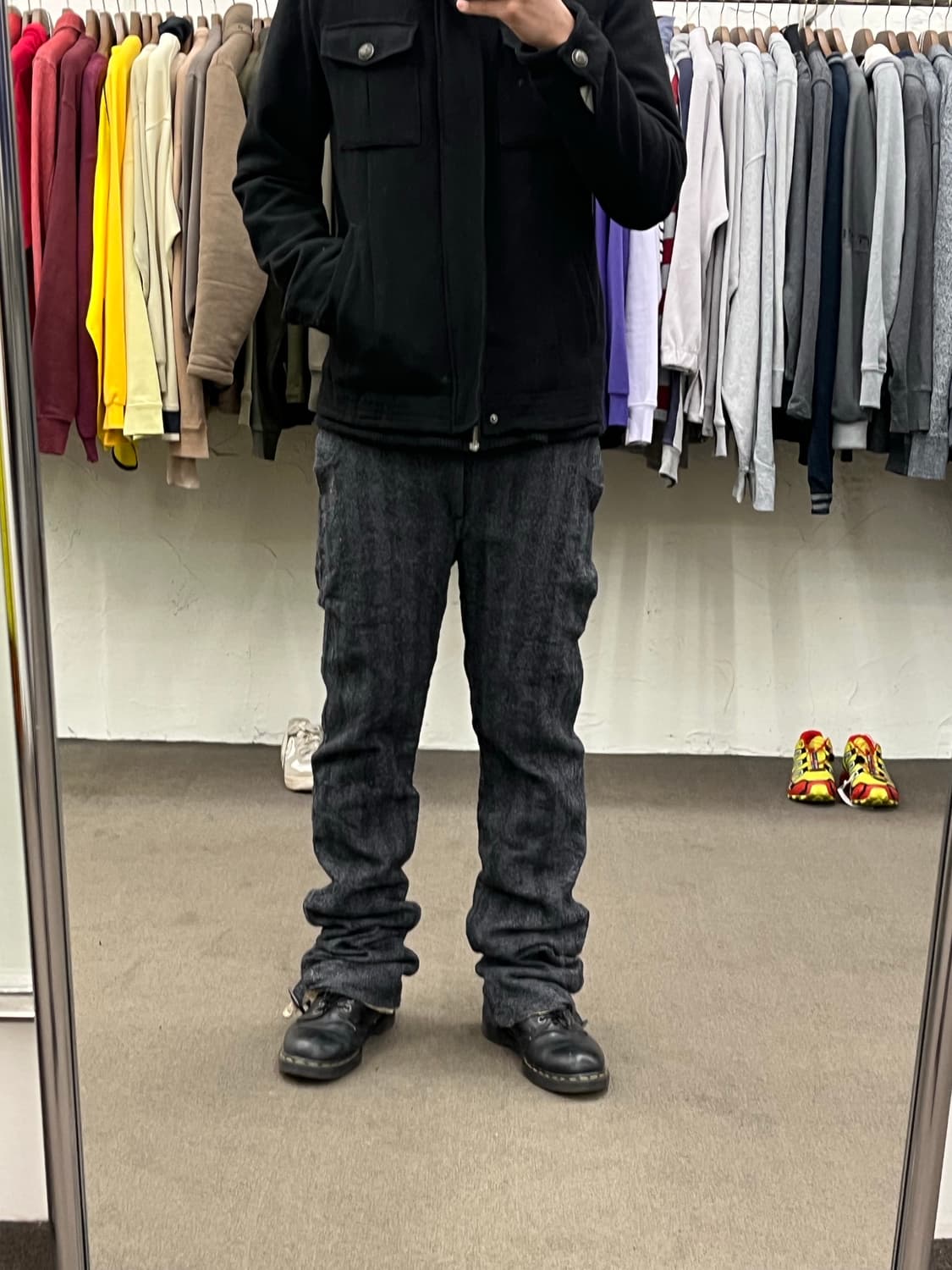 존 불 스트라이프 울 커브드 팬츠 샘플 상품이미지8