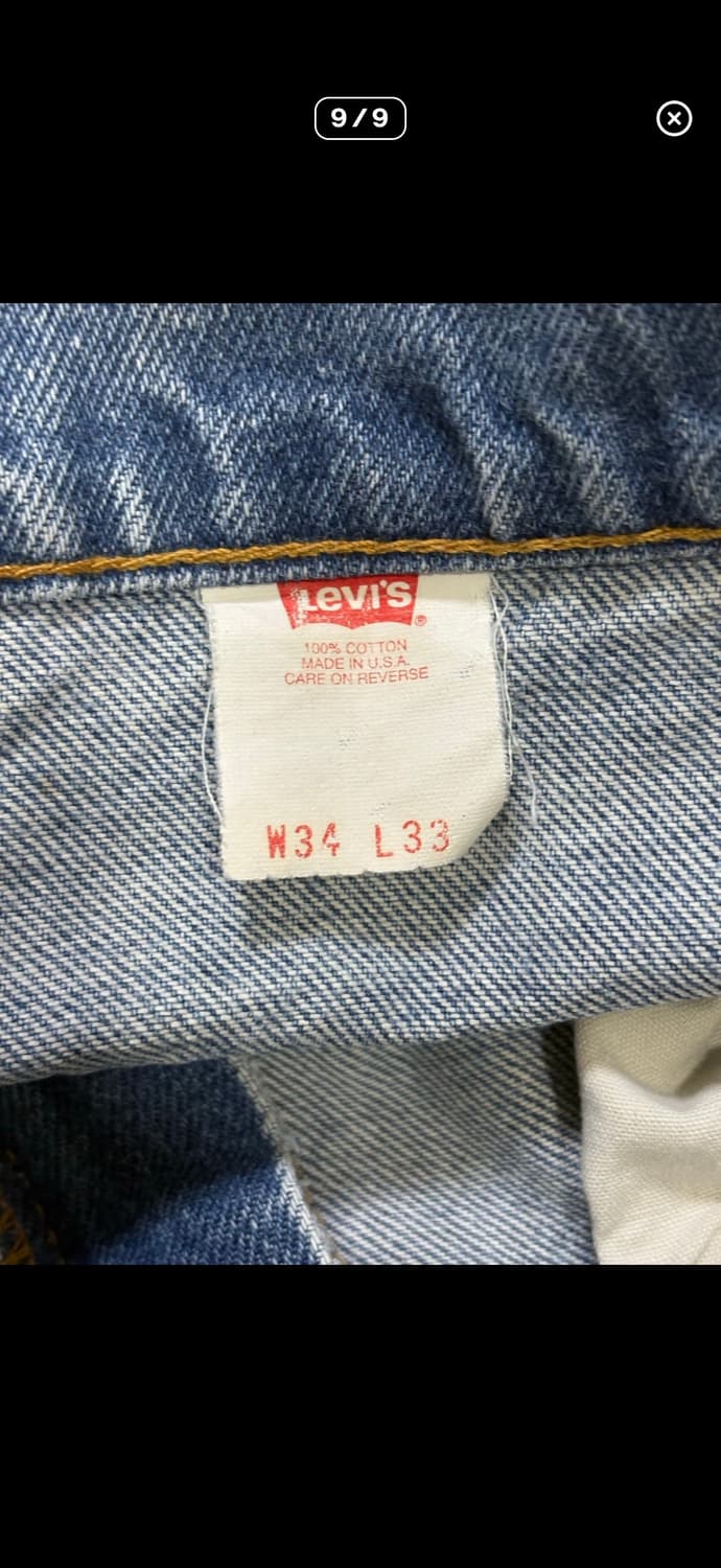 90s Levi’s usa 517 오렌지탭 플레어 데님 연청 상품이미지9