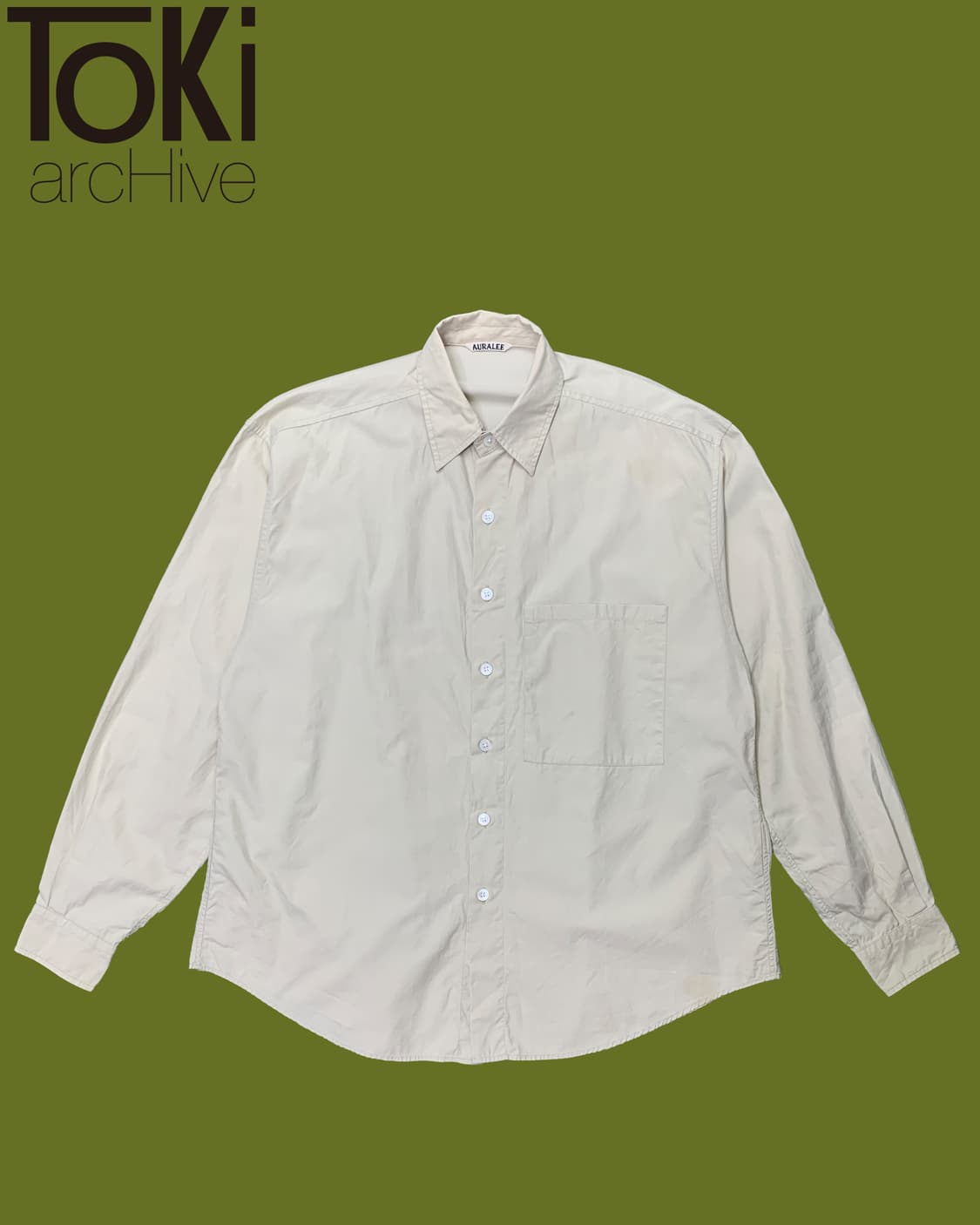 🇯🇵AURALEE WASHED FINX TWILL BIG SHIRTS 상품이미지1