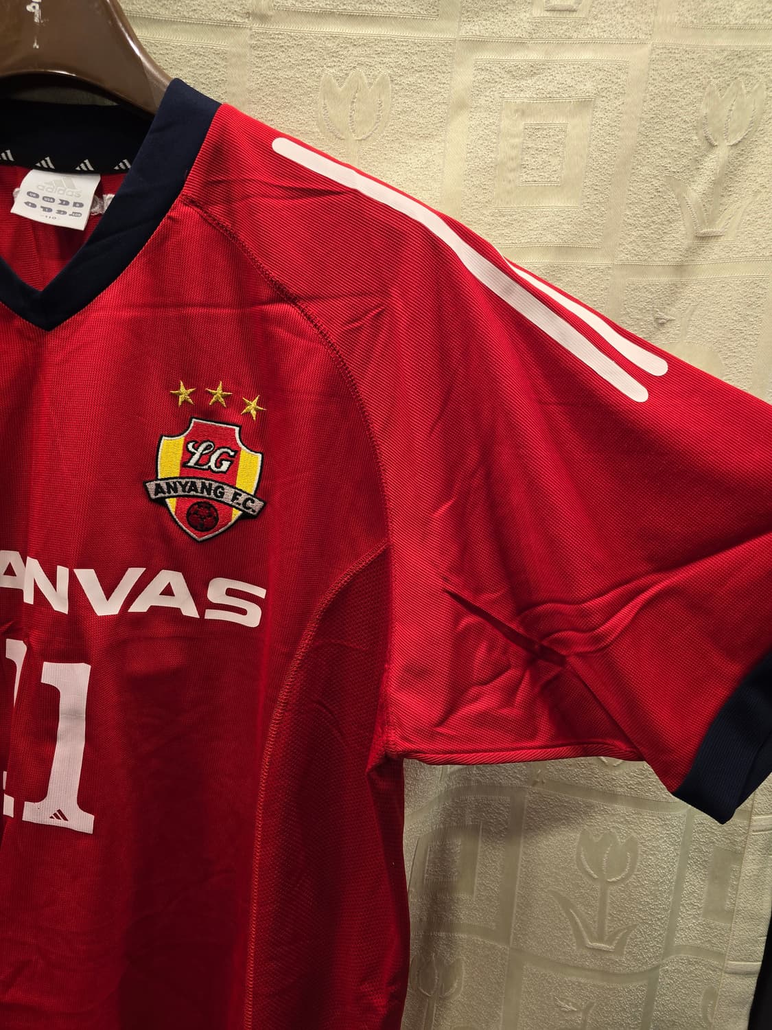 새상품) 레어템 아디다스 LG 안양 FC 유니폼 110 상품이미지3