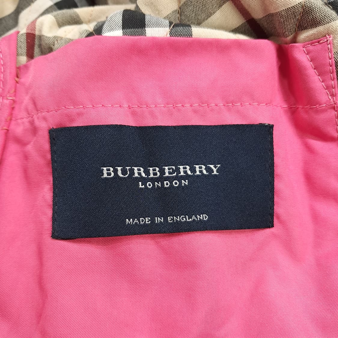CN651W M 버버리 런던 핑크 퀄팅 자켓 상품이미지5