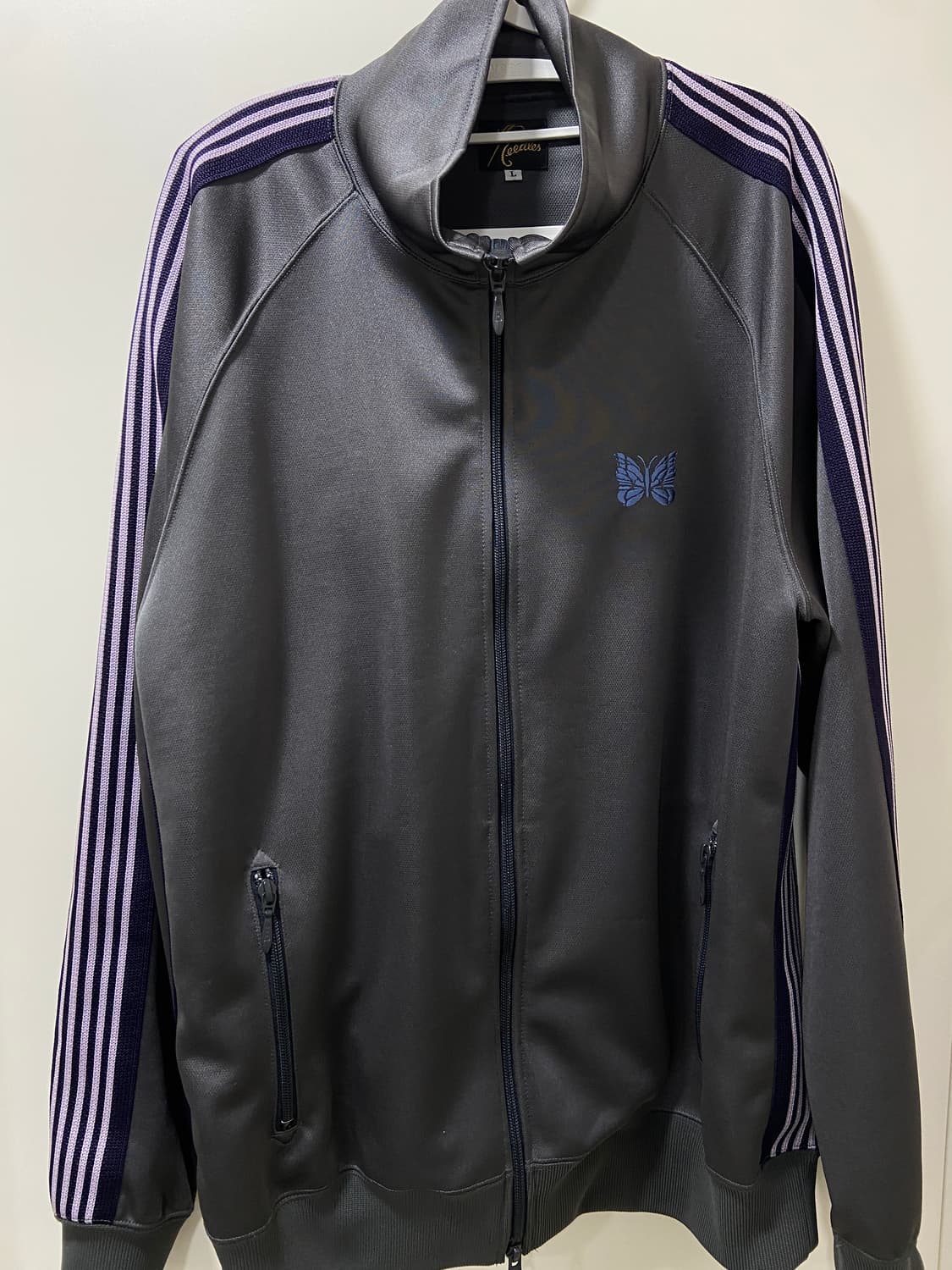 needles X studious 트랙 자켓 그레이 퍼플 상품이미지1