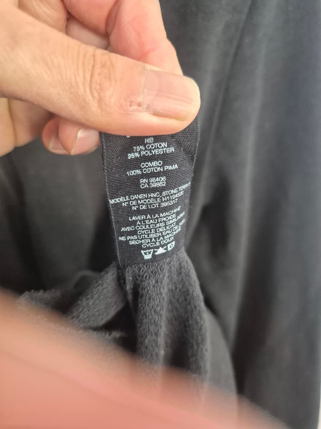 Theory 띠어리 후드 집업 블랙 상품이미지5