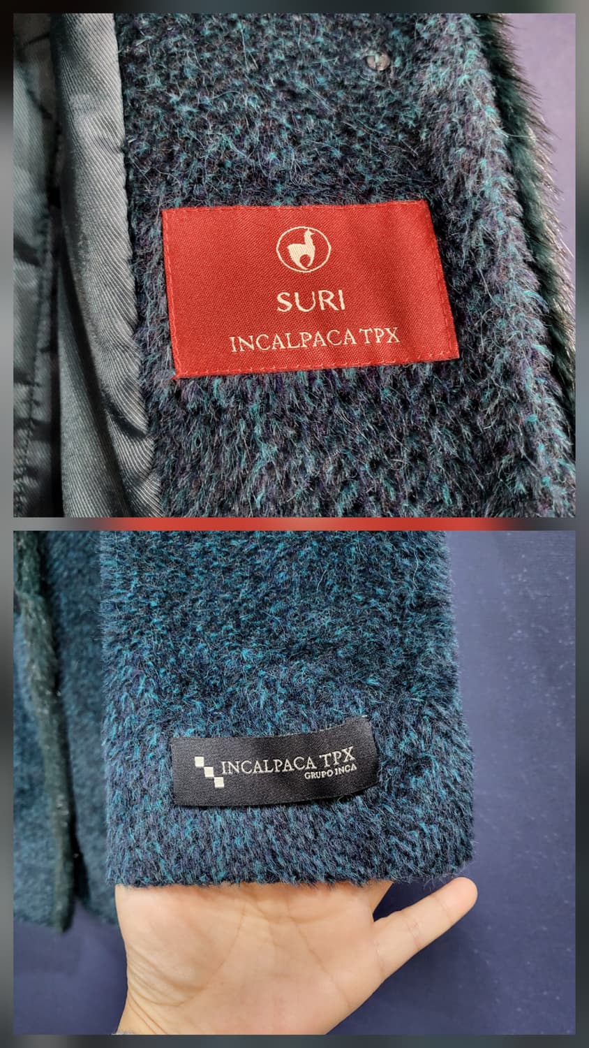 크로커다일 수리알파카 머스카렛 트리밍 자켓 상품이미지8