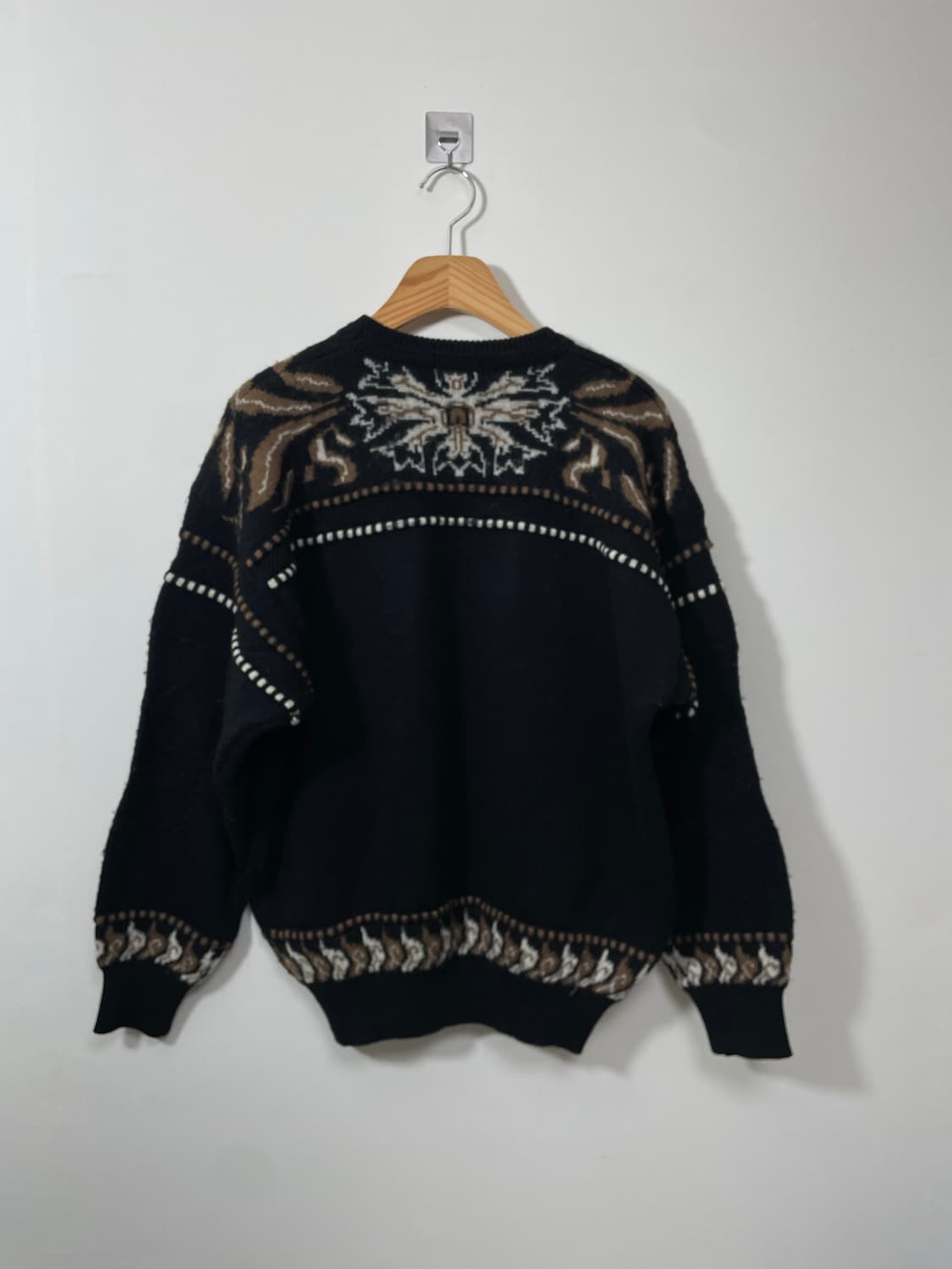 빈티지 패턴 니트 M  - K11 상품이미지2