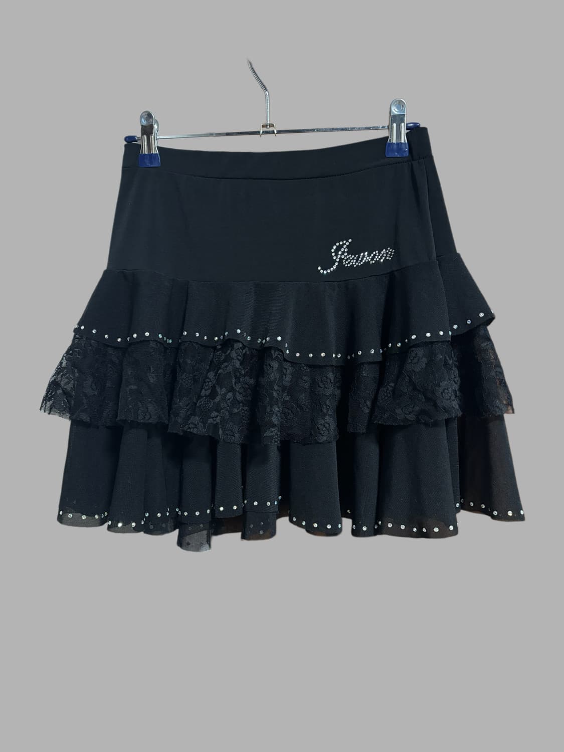 빈티지 블랙 레이스 캉캉 비즈 스커트  상품이미지1