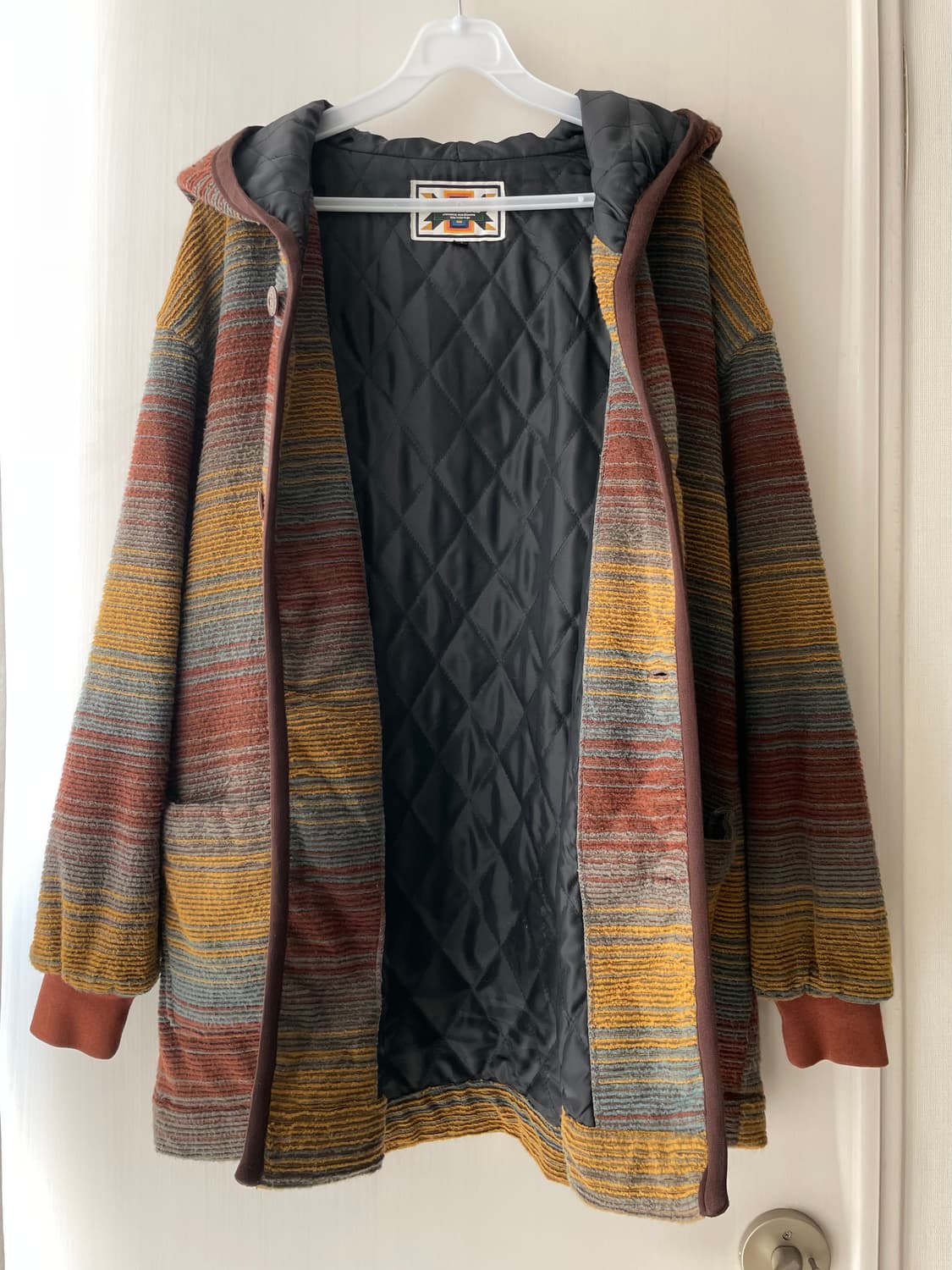 빈티지 후드 아우터 스트라이프  / 모리걸 히피 상품이미지4