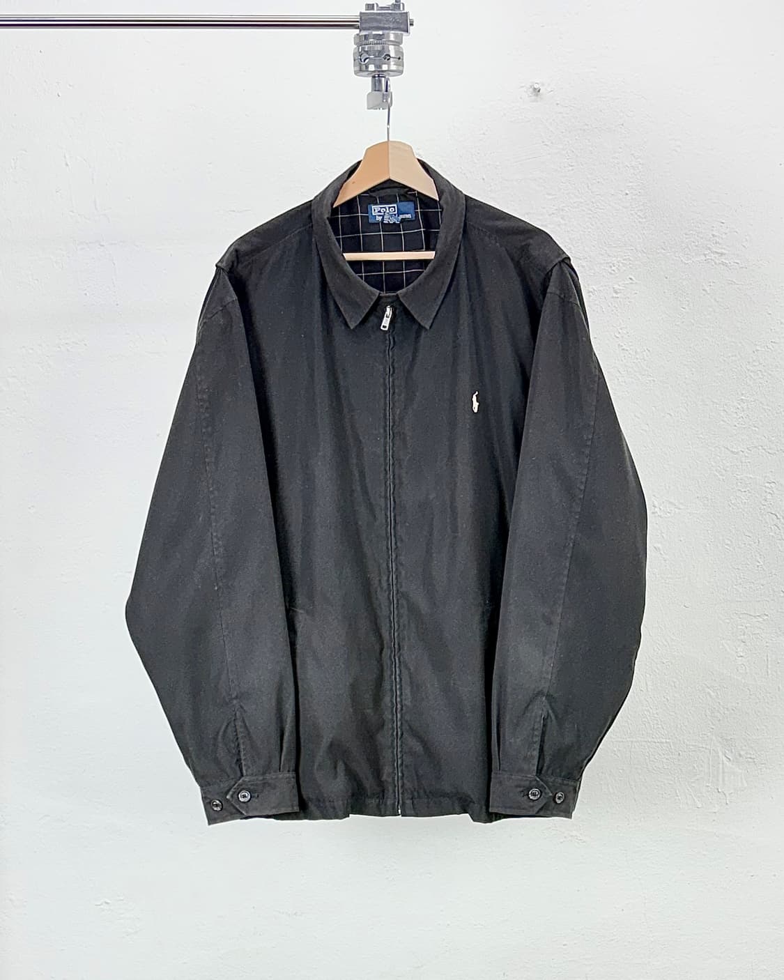 폴로 랄프로렌 블랙 오버 폴리쉘 바이 스윙 자켓 상품이미지1