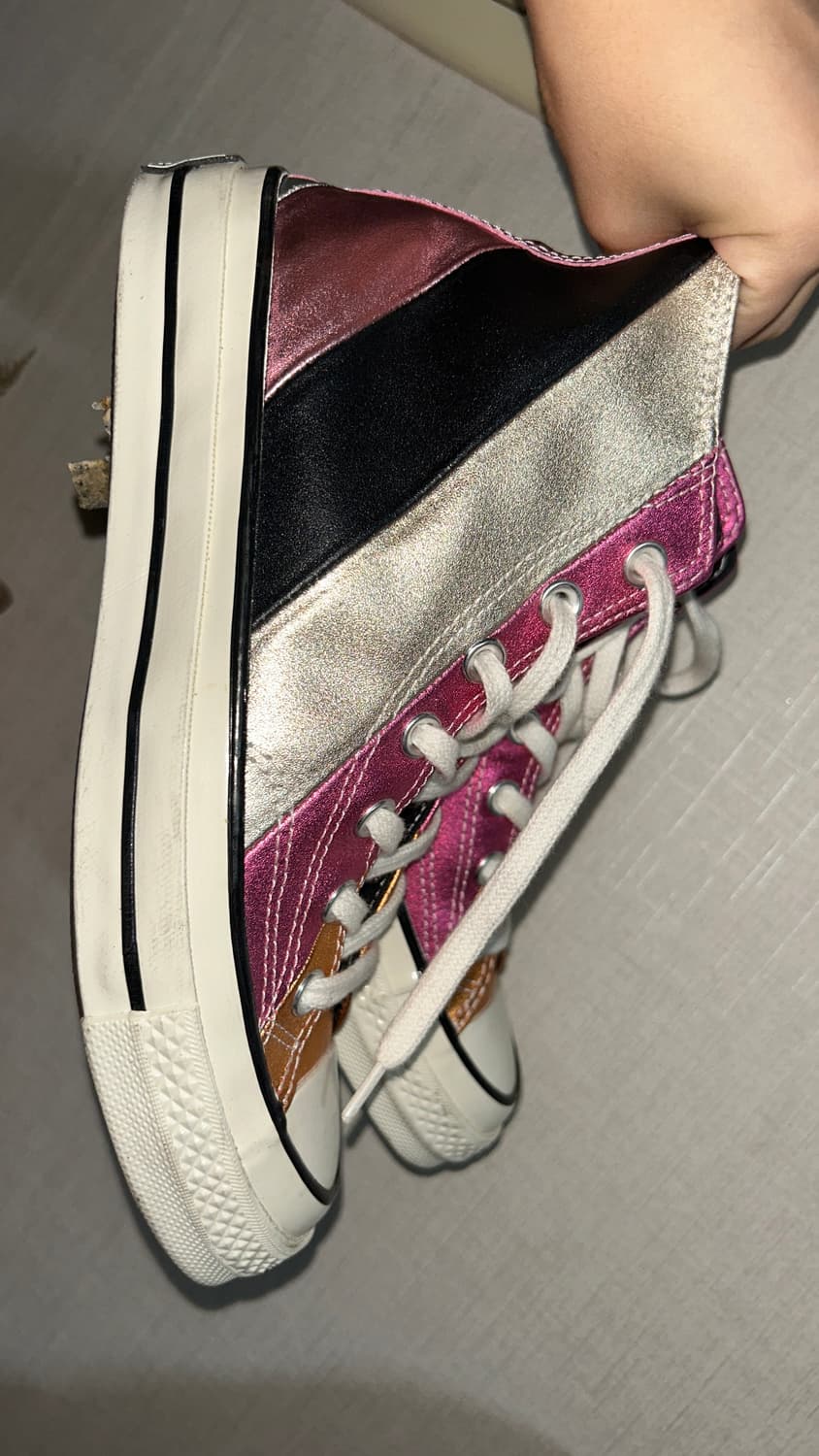 레어 y2k 컨버스 척70 메탈릭 레인보우 상품이미지2