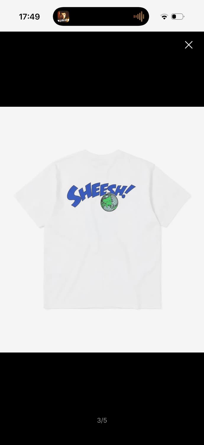 디스이즈네버댓 Sheesh! Tee White 반팔 L 상품이미지4