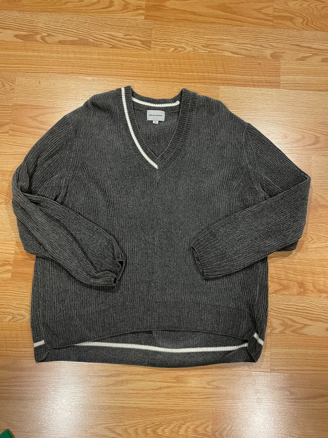 [50] 솔리드 옴므 골지 니트 상품이미지1