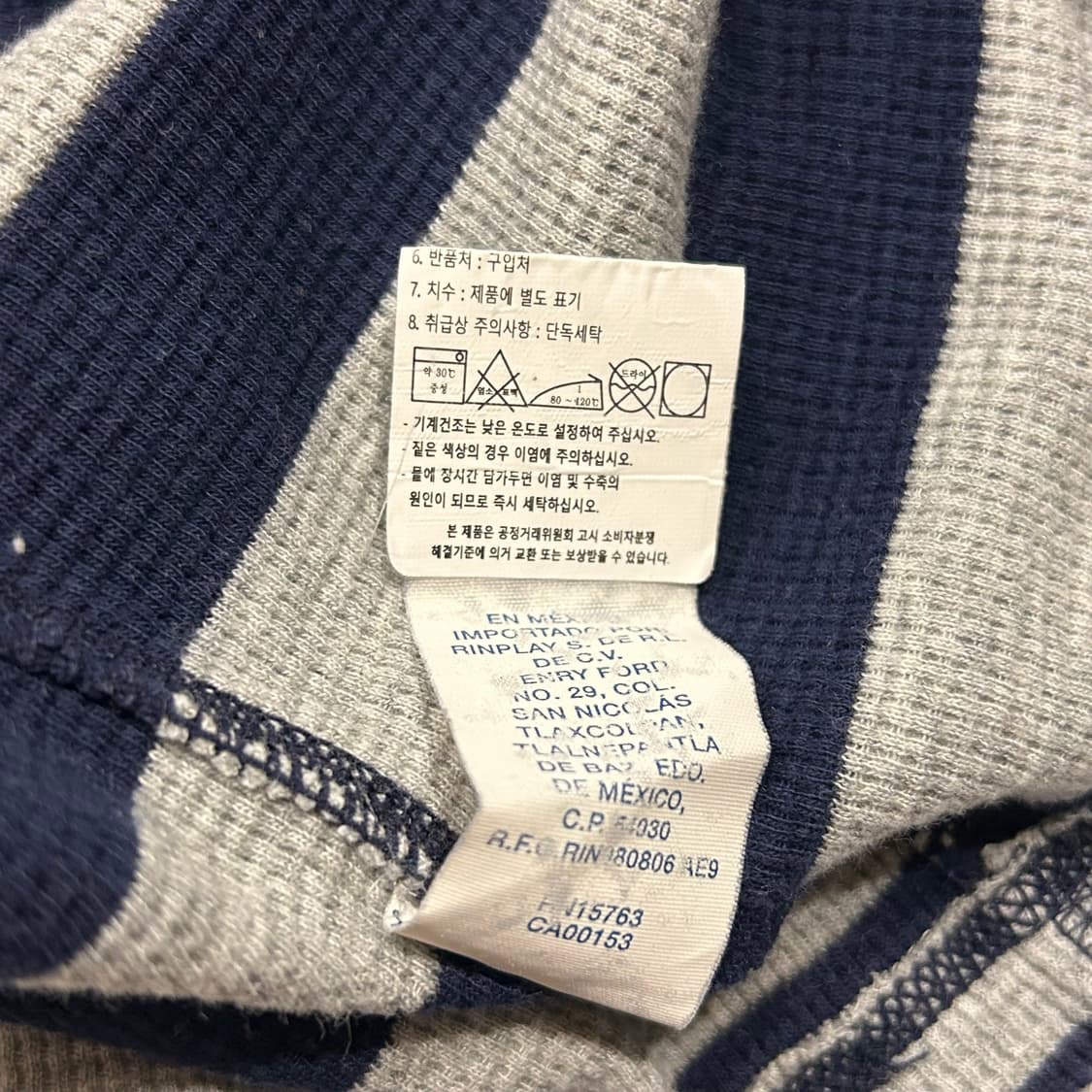 [S] 폴로랄프로렌 와플 단가라 긴팔 티셔츠 A502 상품이미지6