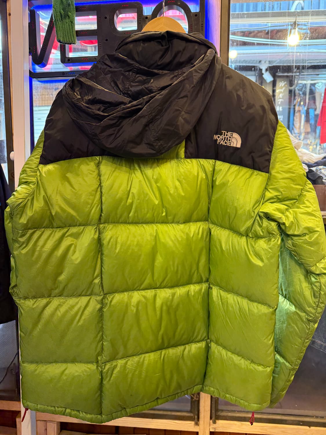 노스페이스 800 써밋 로체 구스다운 패딩 그린 상품이미지2