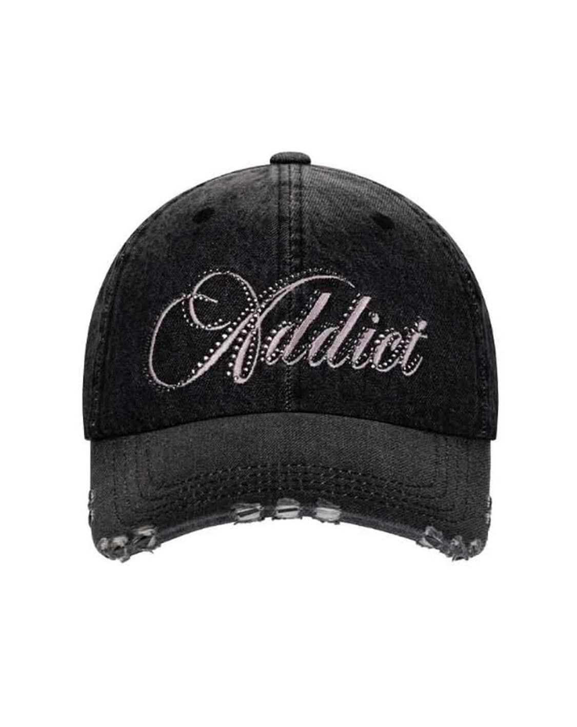 2000아카이브스 SPIKE ADDICT CAP (BLACK DENIM) 상품이미지1