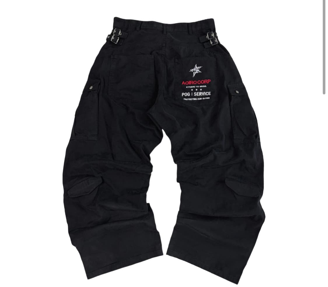 (2) 아오이로 포그서비스 히카리 M65 커브드 팬츠 빈티지 블랙 상품이미지1