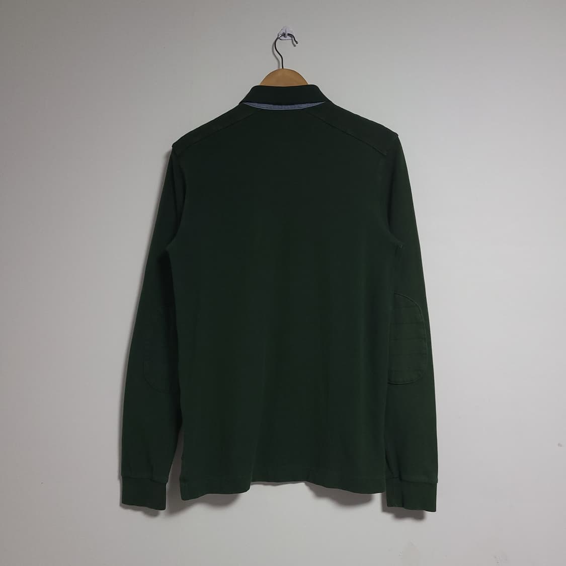 (95) HAZZYS 헤지스 그린색 긴팔 폴로 카라 티셔츠 상품이미지5