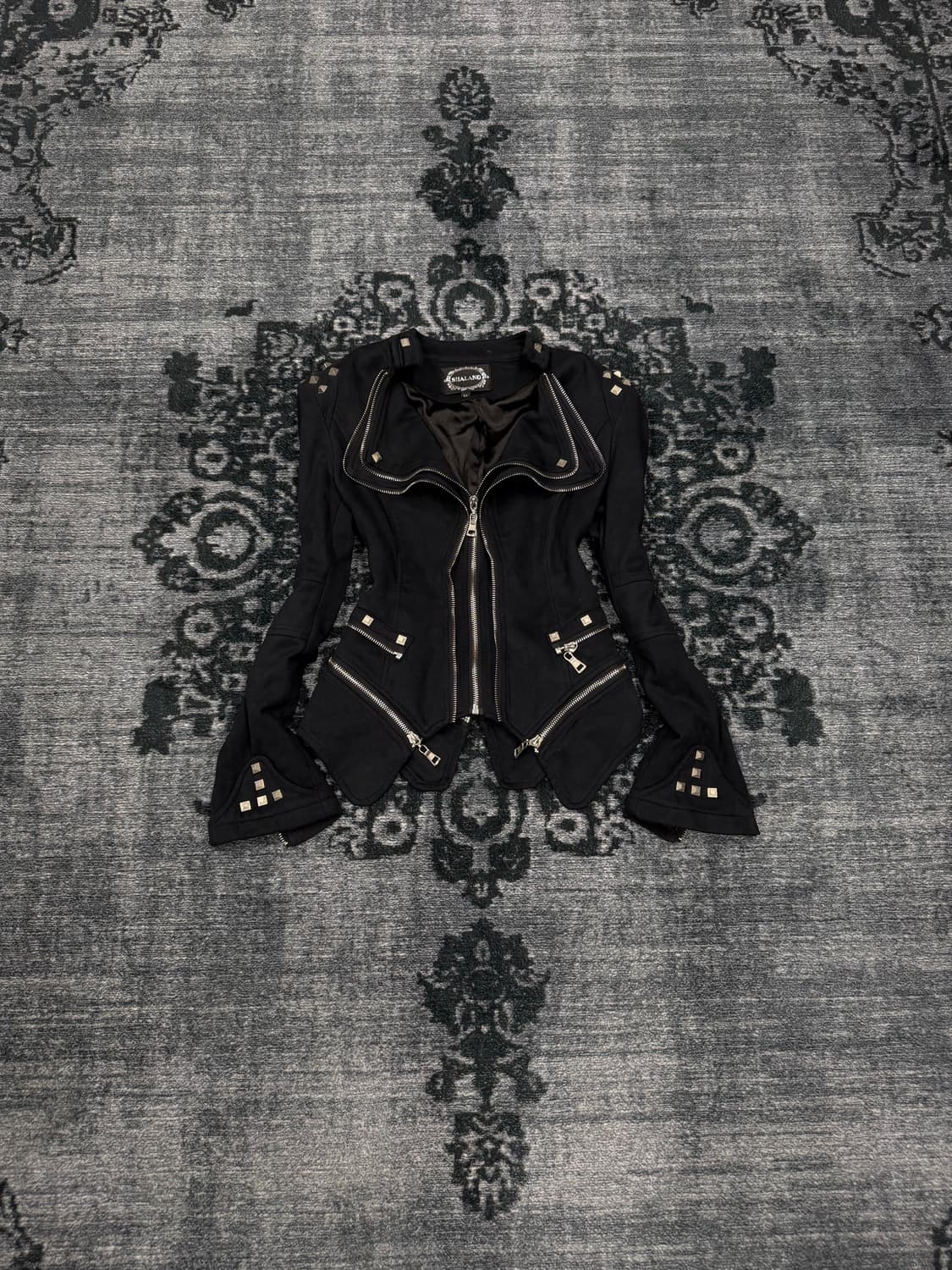 Shallang faux swede stud rider jacket 상품이미지2