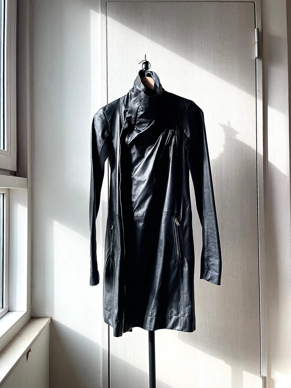 릭오웬스 양가죽 롱 자켓 상품이미지1