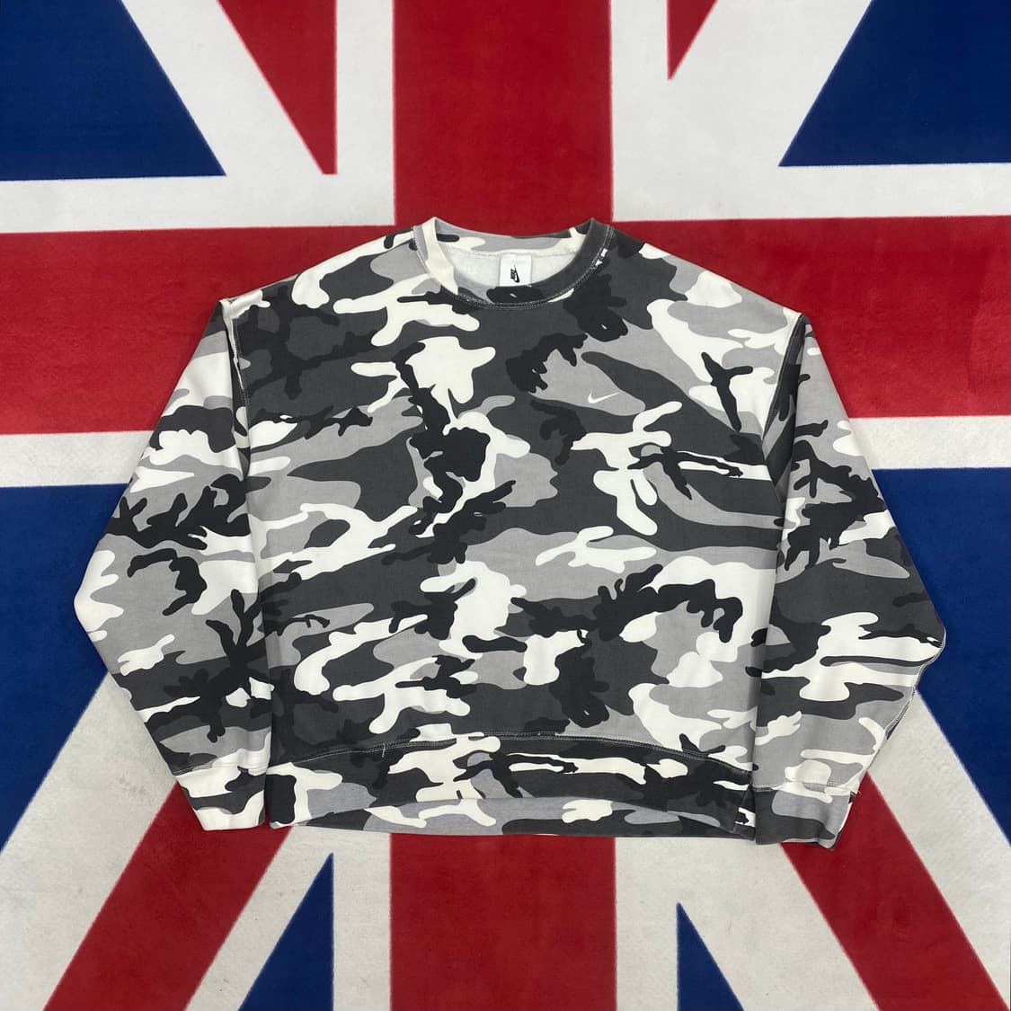 나이키 스우시 카모 맨투맨 L 상품이미지1