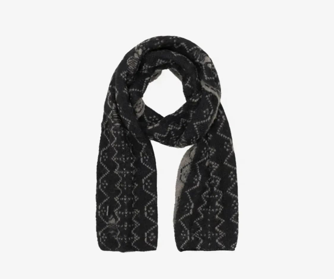 폴리테루 에스닉 패턴 머플러 노르딕 블랙 상품이미지1