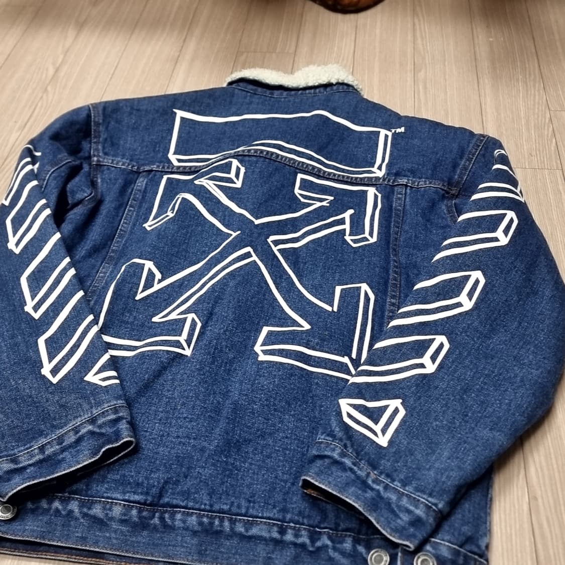 Off-White 오프화이트 데님 쉐르파 자켓 2019(100-105) 상품이미지9