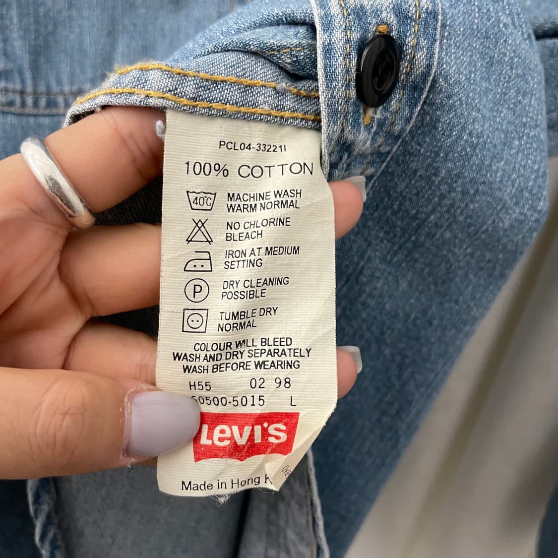 리바이스 연청 데님셔츠 상품이미지6