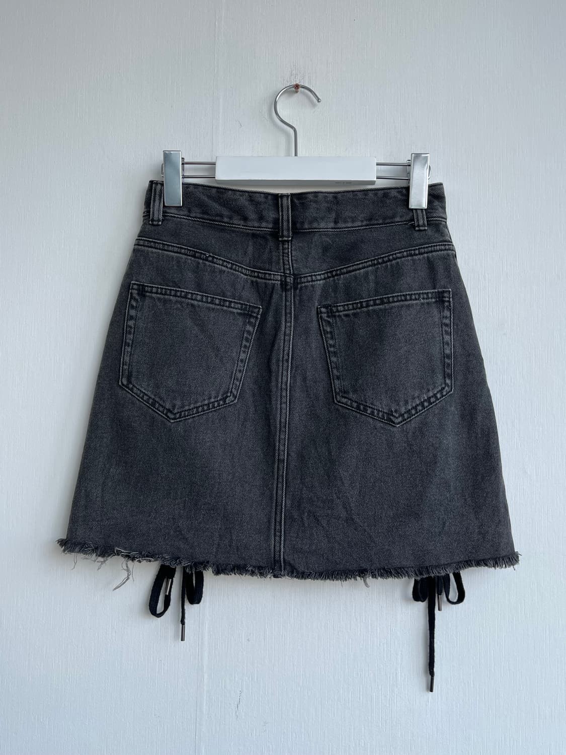 GU 아일렛 스트랩 데님 스커트 상품이미지6