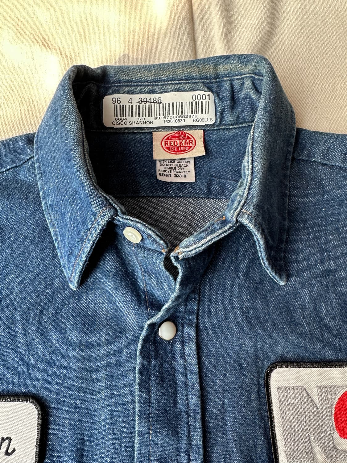 L 레드캡 REDKAP 데님 워크셔츠 상품이미지3