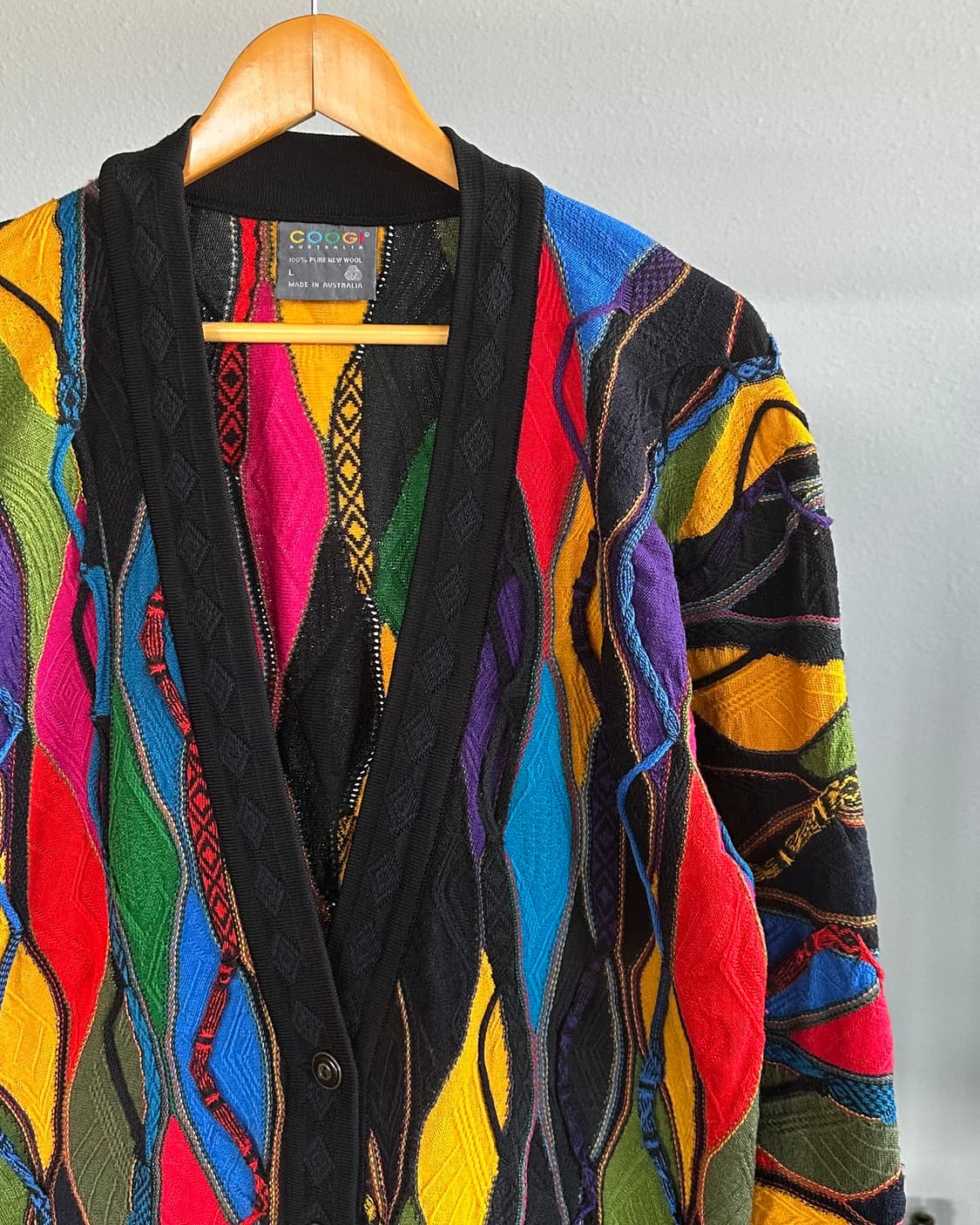 [L]쿠지 COOGI 케이블 니트 가디건 상품이미지6