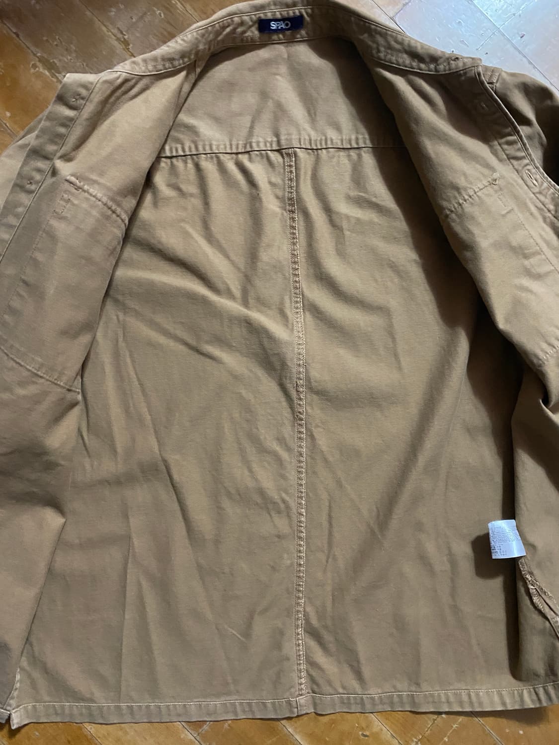 (해외판) 스파오 워크웨어 베이지 남방 (100) 상품이미지4