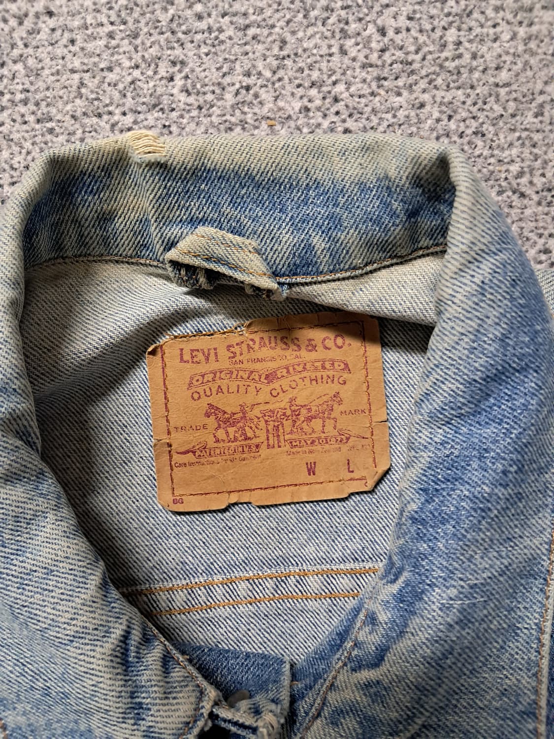 리바이스80 90s 데님자켓 상품이미지2