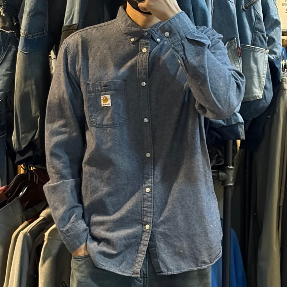 [NO.9] 칼하트 데님 긴팔셔츠 상품이미지3