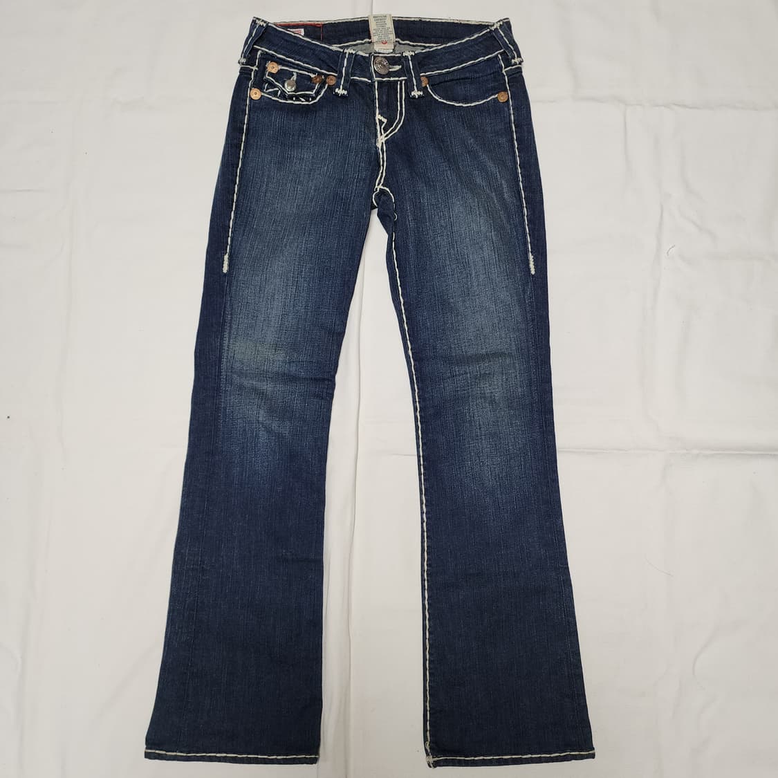 트루릴리젼 BECKY SUPER T Y2K 스티치 세미 부츠컷 데님팬츠
 상품이미지2