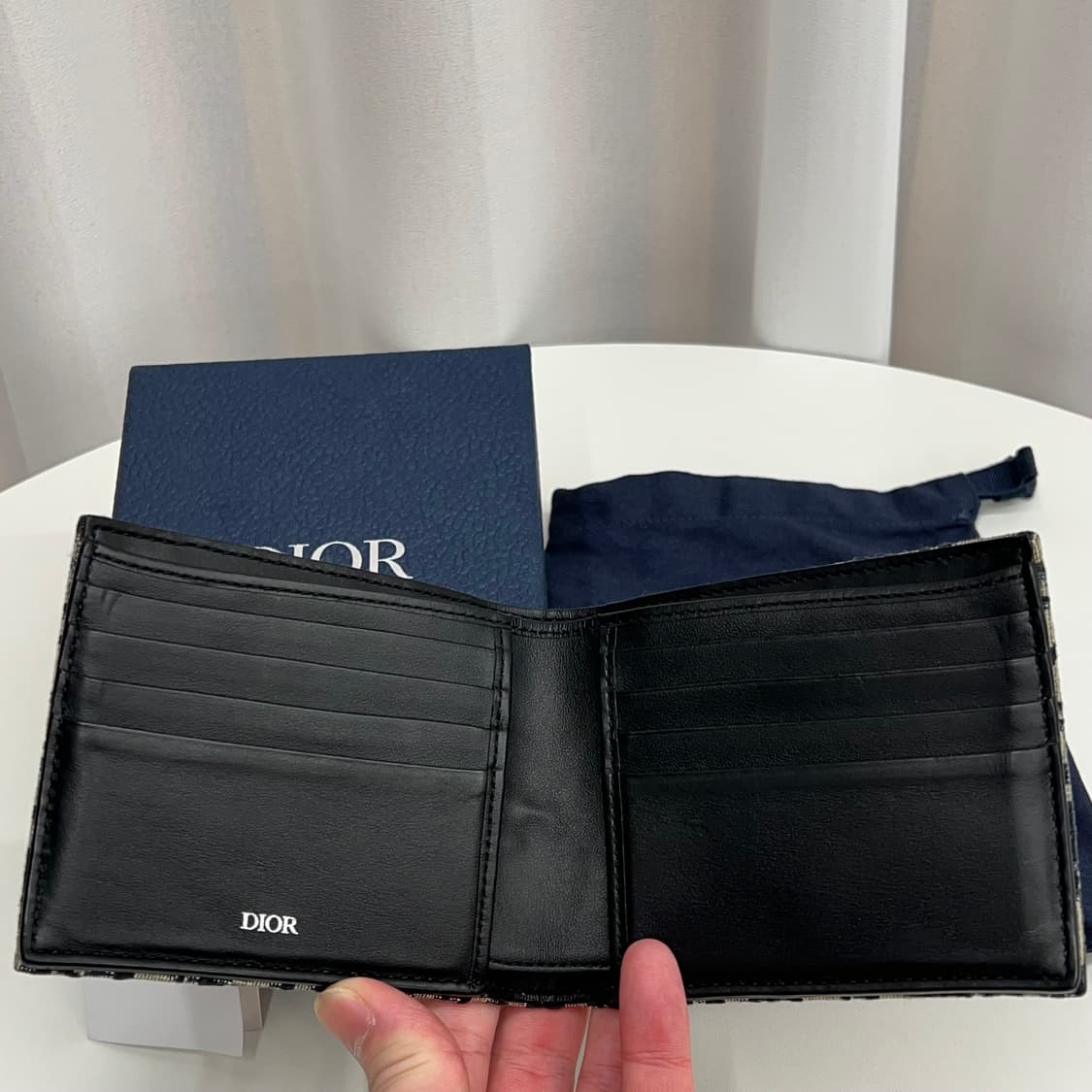 디올 오블리크 반지갑 (풀박스) 상품이미지3